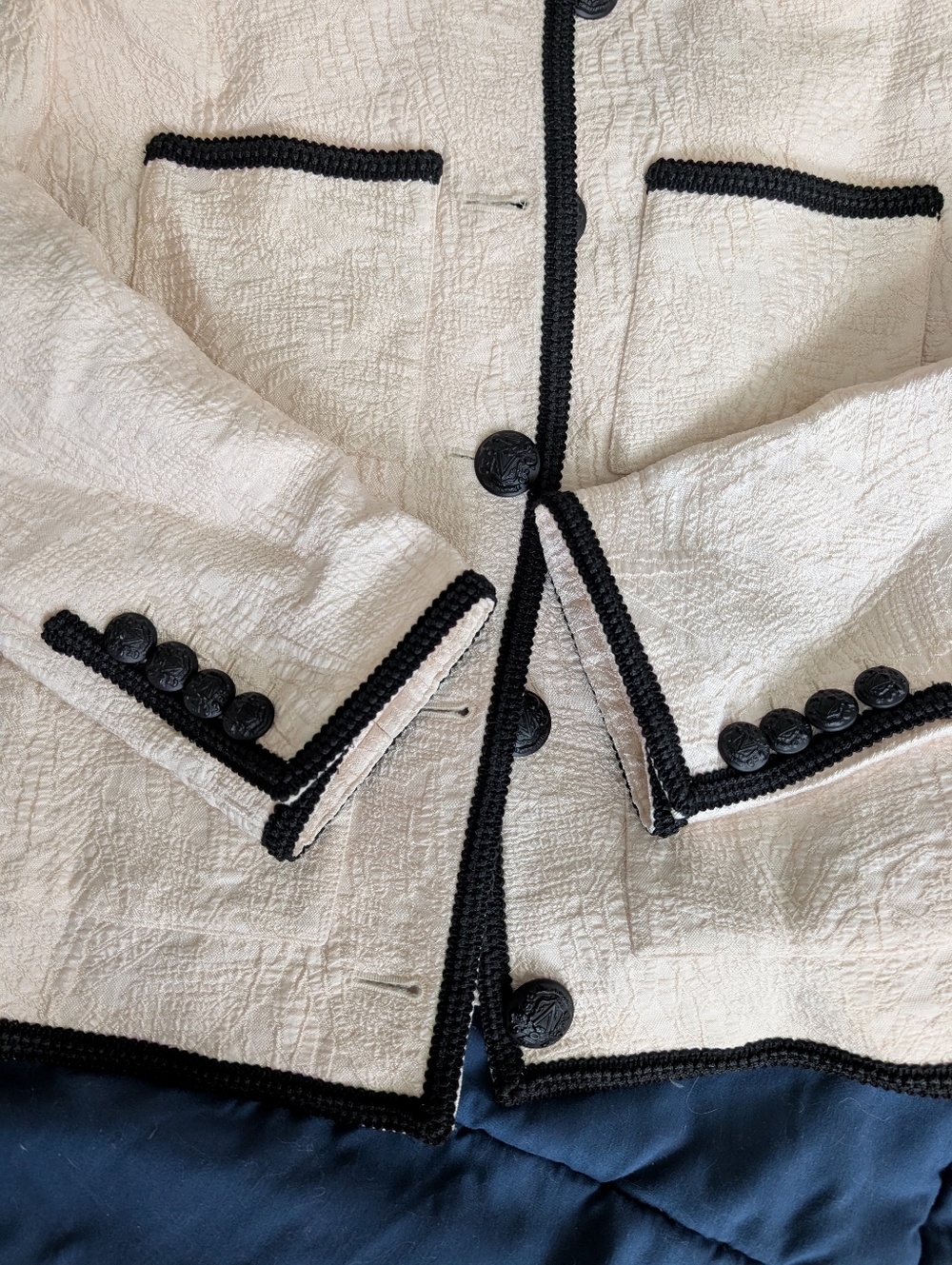 Veronica Beard Darla Lady Jacket Blazer Ivory Size 10 - Picture 12 of 14